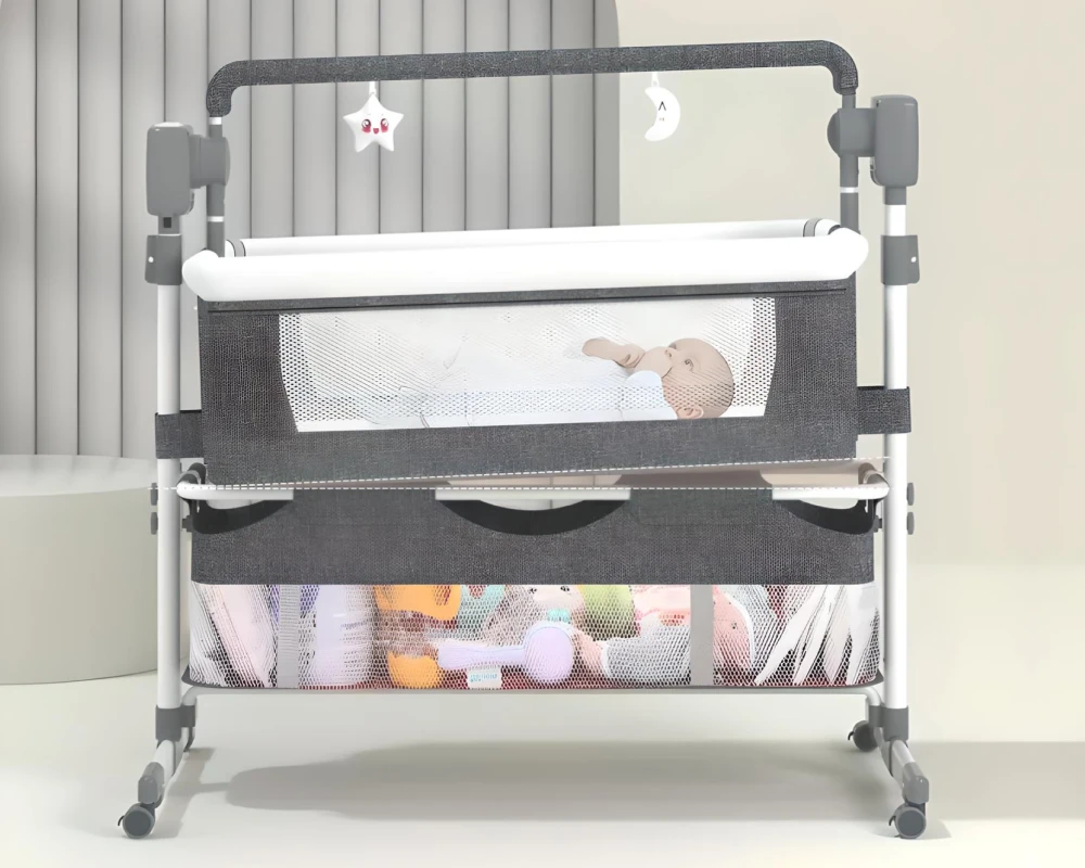 bassinet with automatic rocking