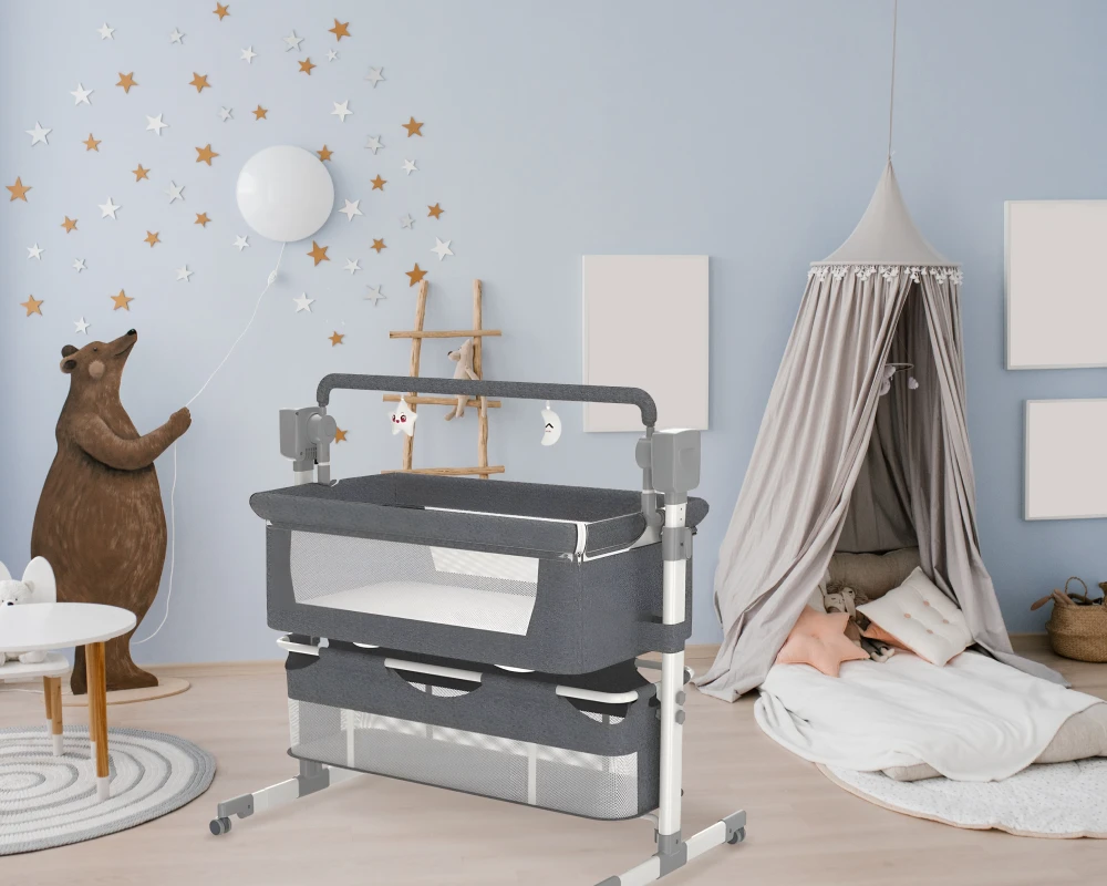 bassinet with automatic rocking